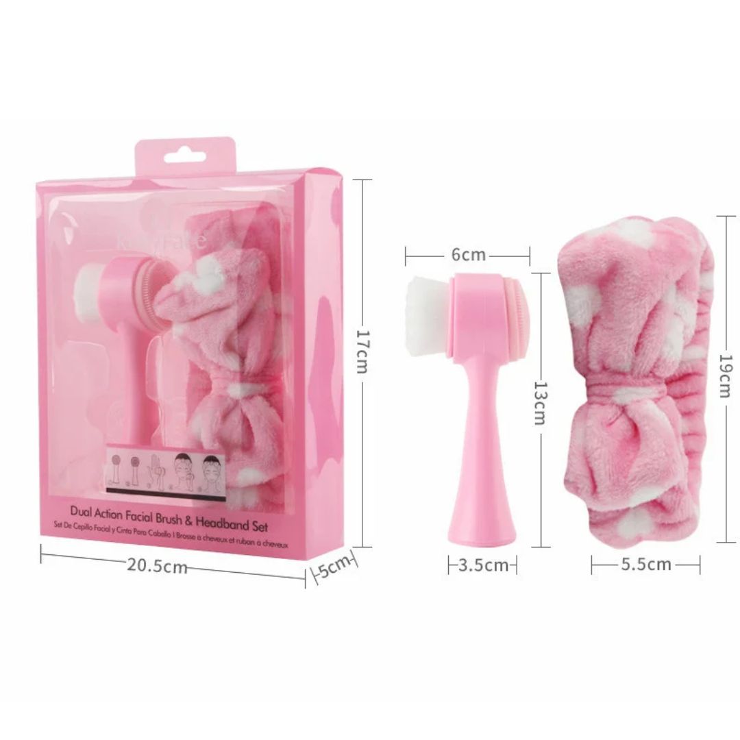 SET CEPILLO EXFOLIADOR Y VINCHA