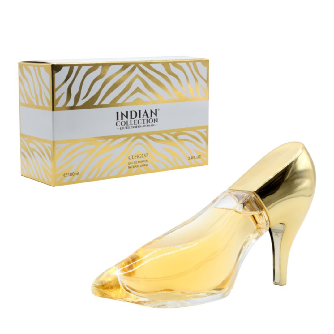 PERFUME MUJER INDIAN COLLECTION ZAPATO DORADO