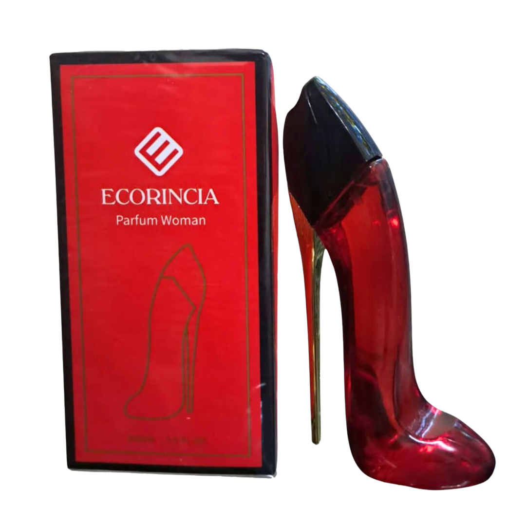 PERFUME MUJER ECORINCIA TACO ALTO ROJO