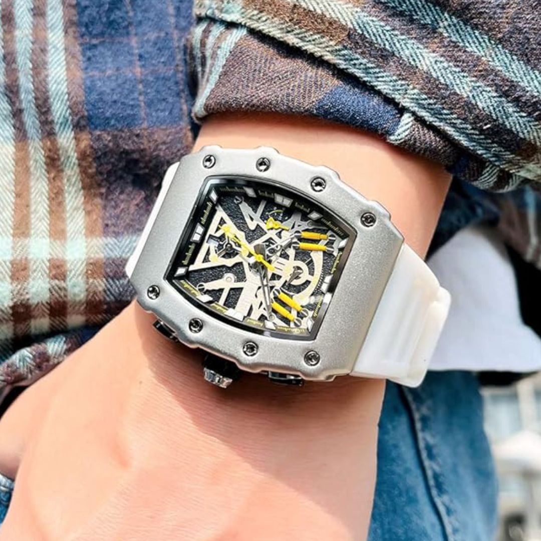 RELOJ MEGIR SILICONA NARANJA MEG-72