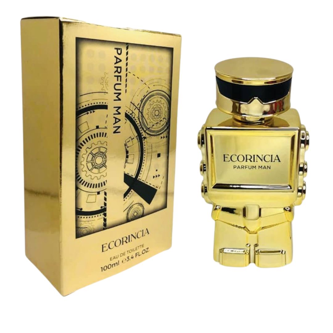 PERFUME HOMBRE ECORINCIA ROBOT DORADO ALTERNATIVO PACO