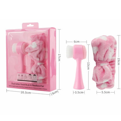 SET CEPILLO EXFOLIADOR  Y VINCHA