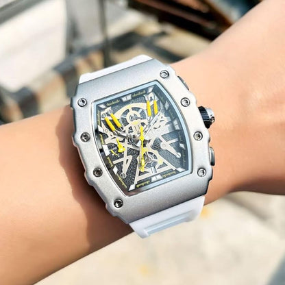 RELOJ MEGIR ESQUELÉTICO BLANCO MEG-74