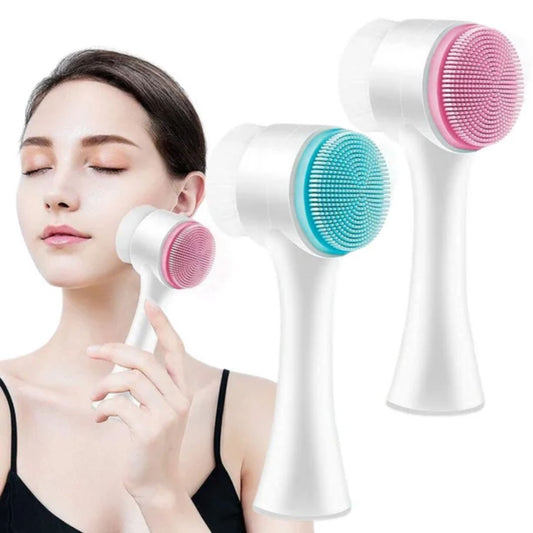 CEPILLO FACIAL 2 EN 1 COLOR PASTEL